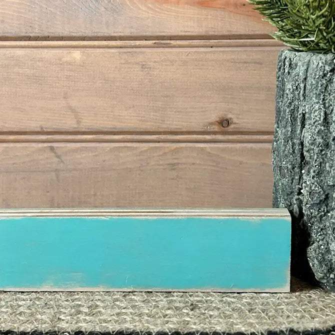 teal wood color sample