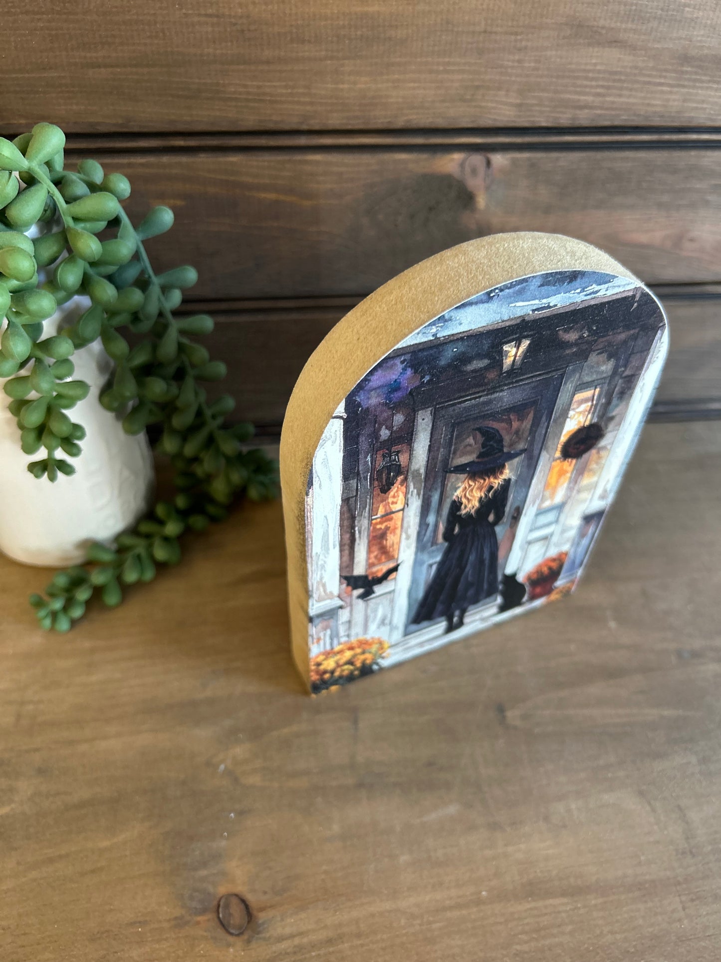 Witch at Your Door Wood Arch - Halloween/Fall 2026 Decor