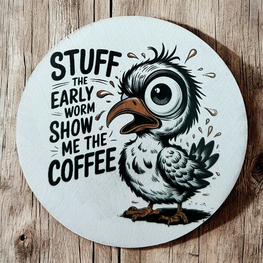 Show Me the Coffee - Funny Home Decor Wood Coffee Cup Magnet