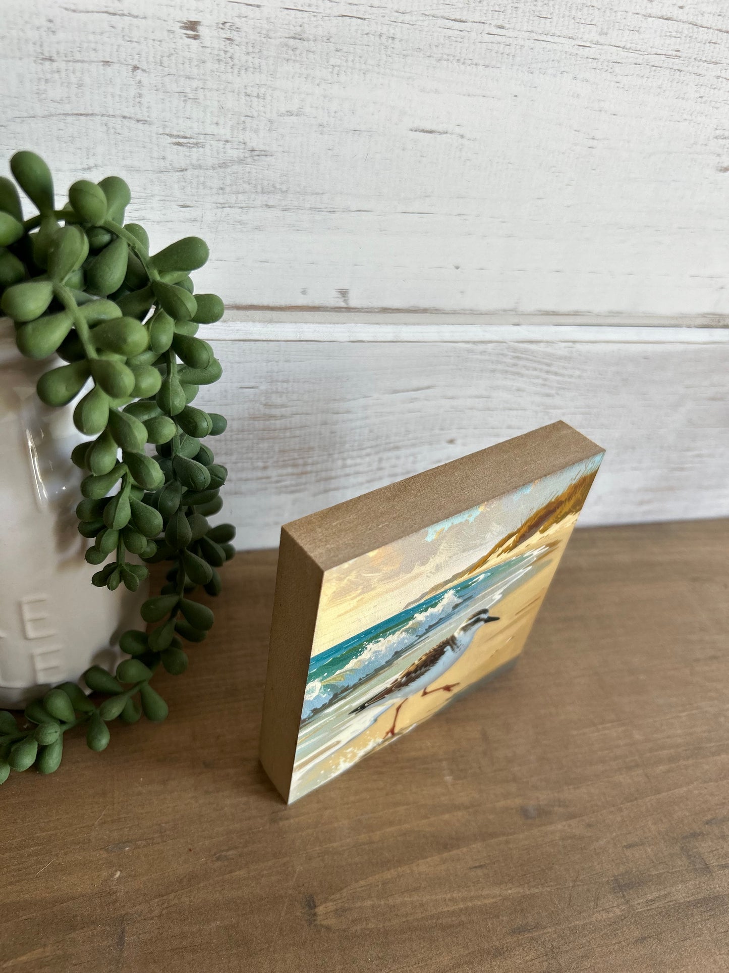 Sandpiper - Rustic Coastal/Beach Decor Wood Sign