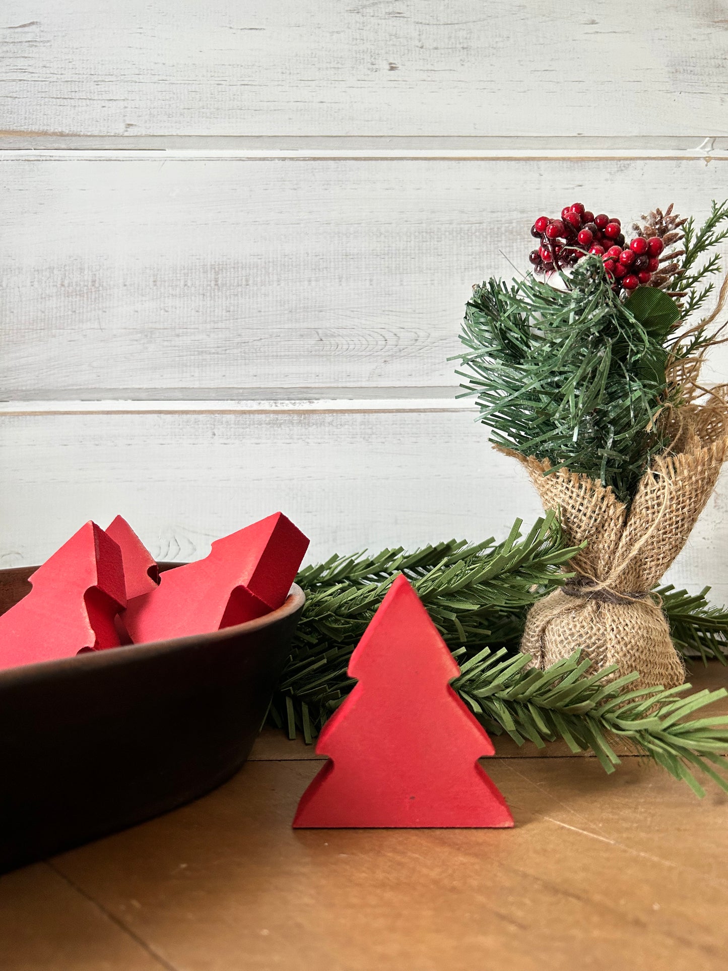 small wood Christmas tree
