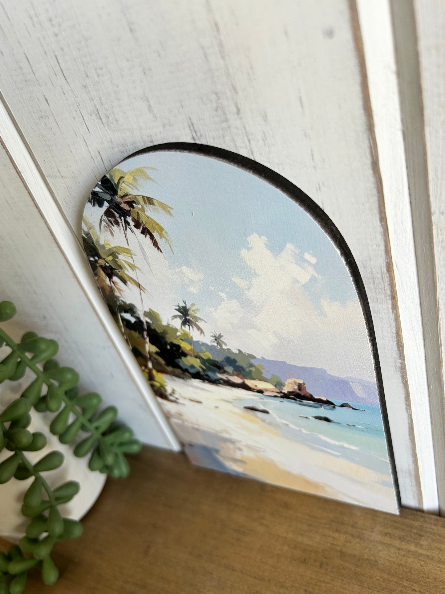 Beach Day - Printed Wood Arch - Beach Decor