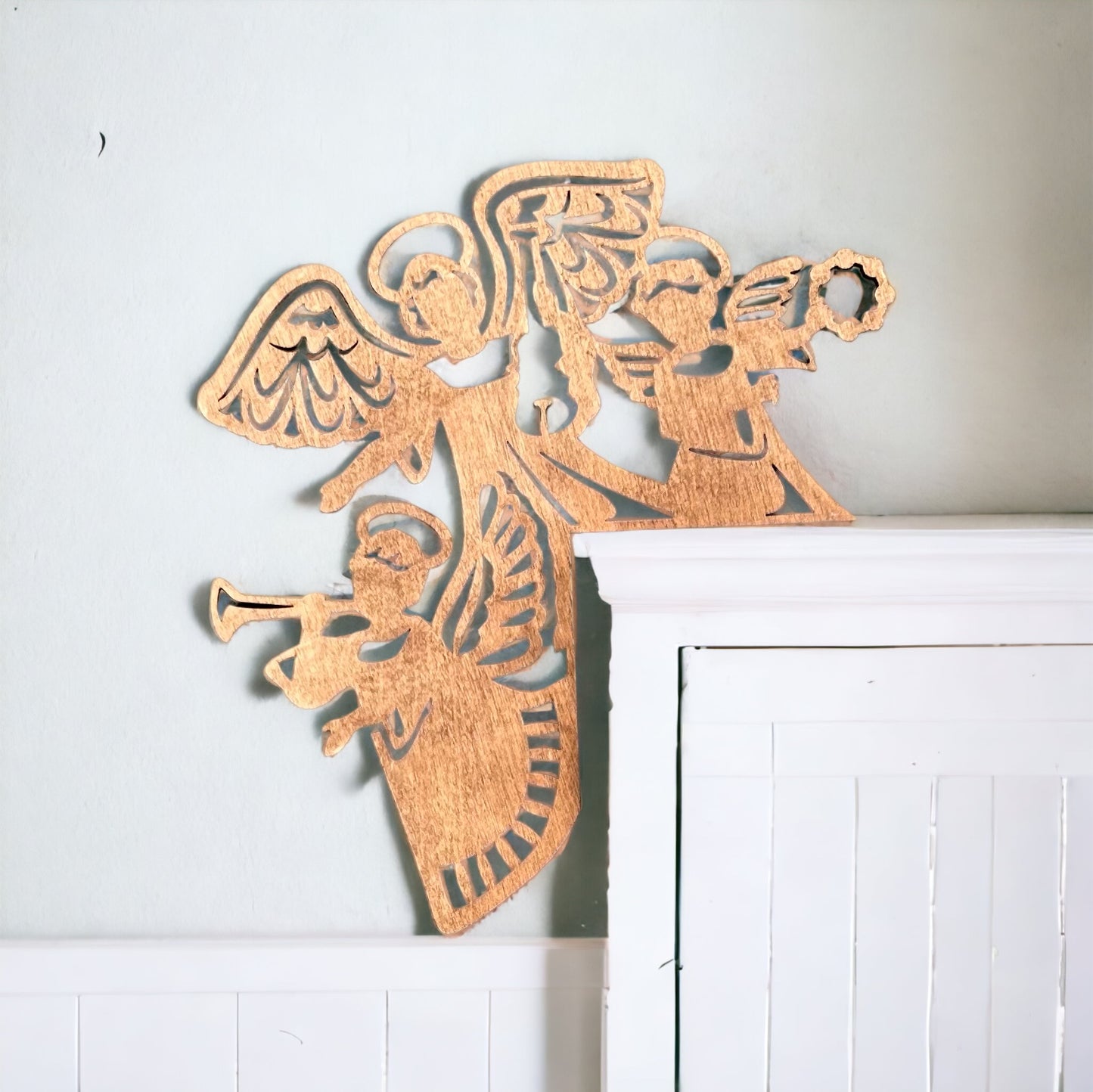 angels holiday trim corner