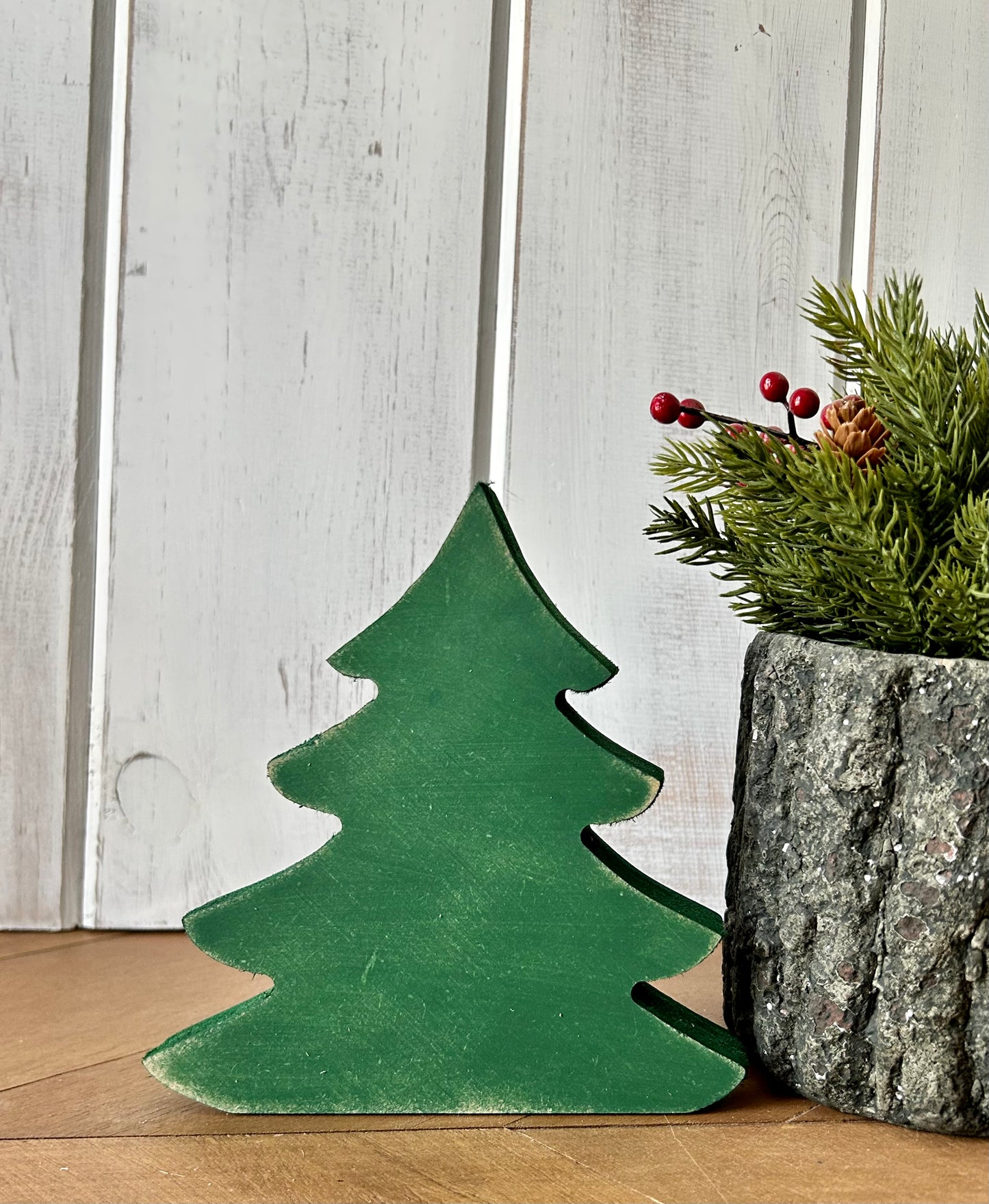 Primitive Wood Christmas Tree Sitters - Original Style