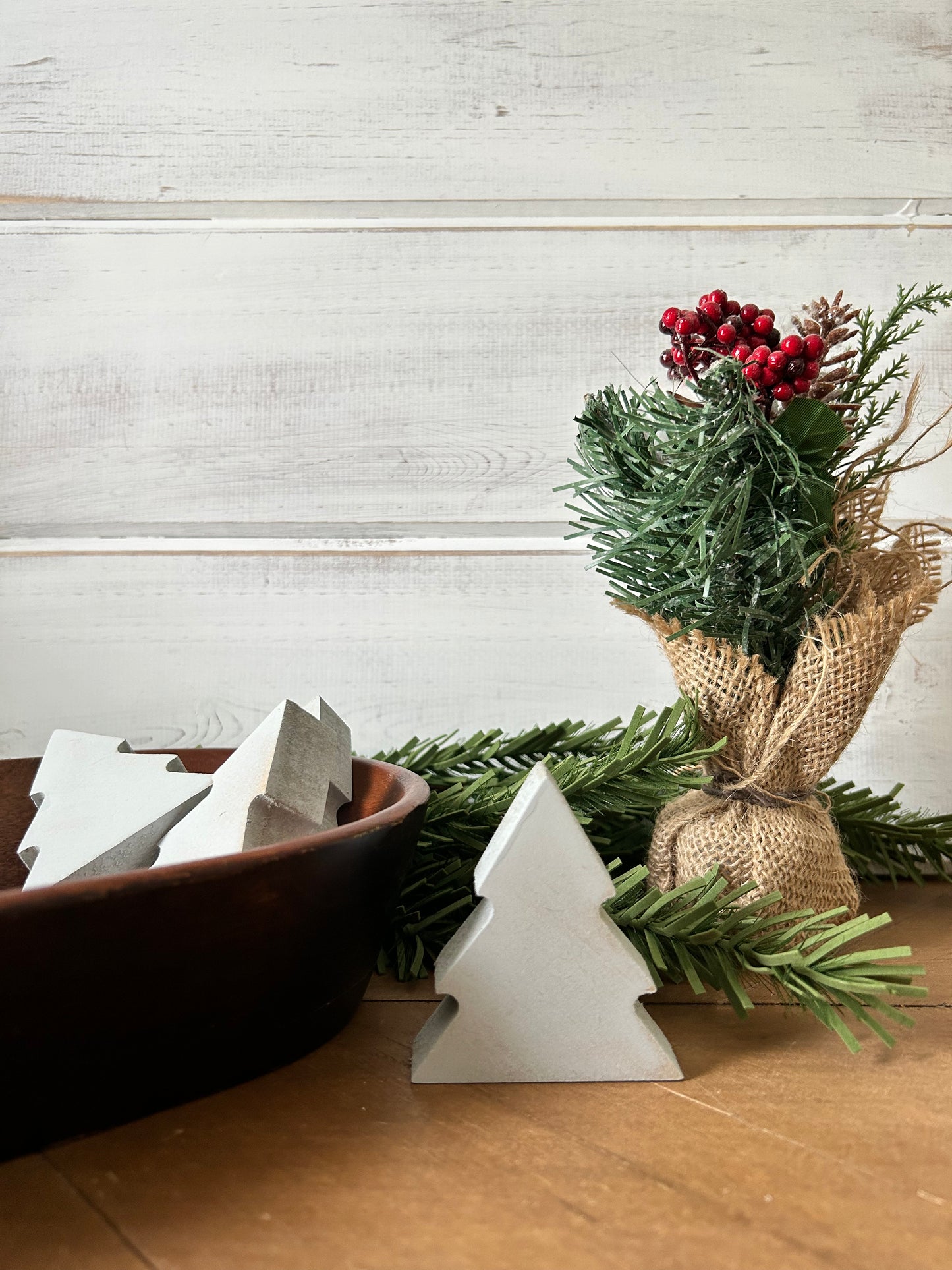 Small wood Christmas tree