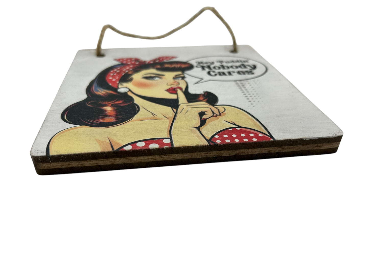 Sarcastic Pin Up Girl Wood Signs