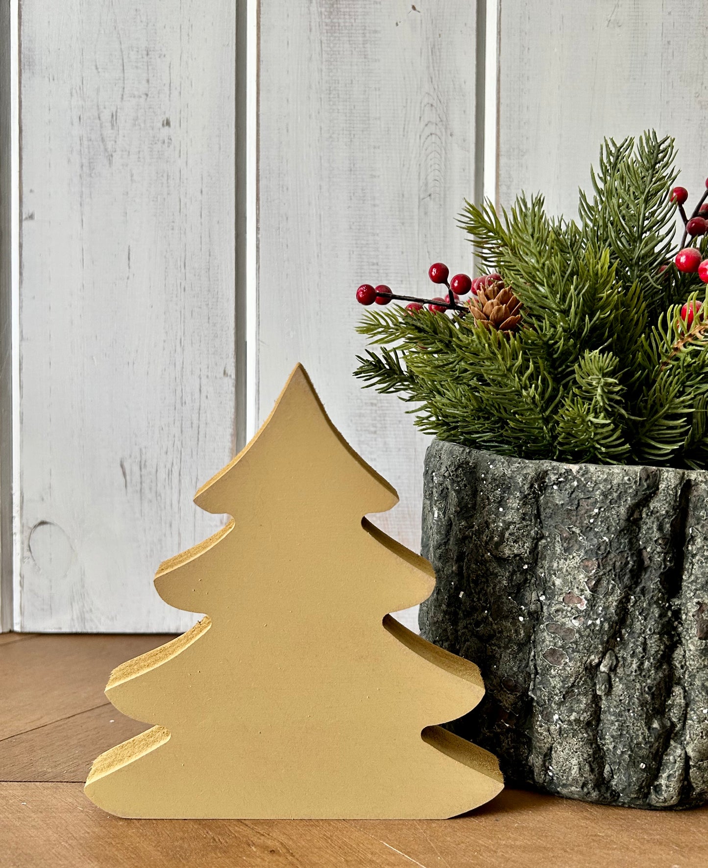 Primitive Wood Christmas Tree Sitters - Original Style