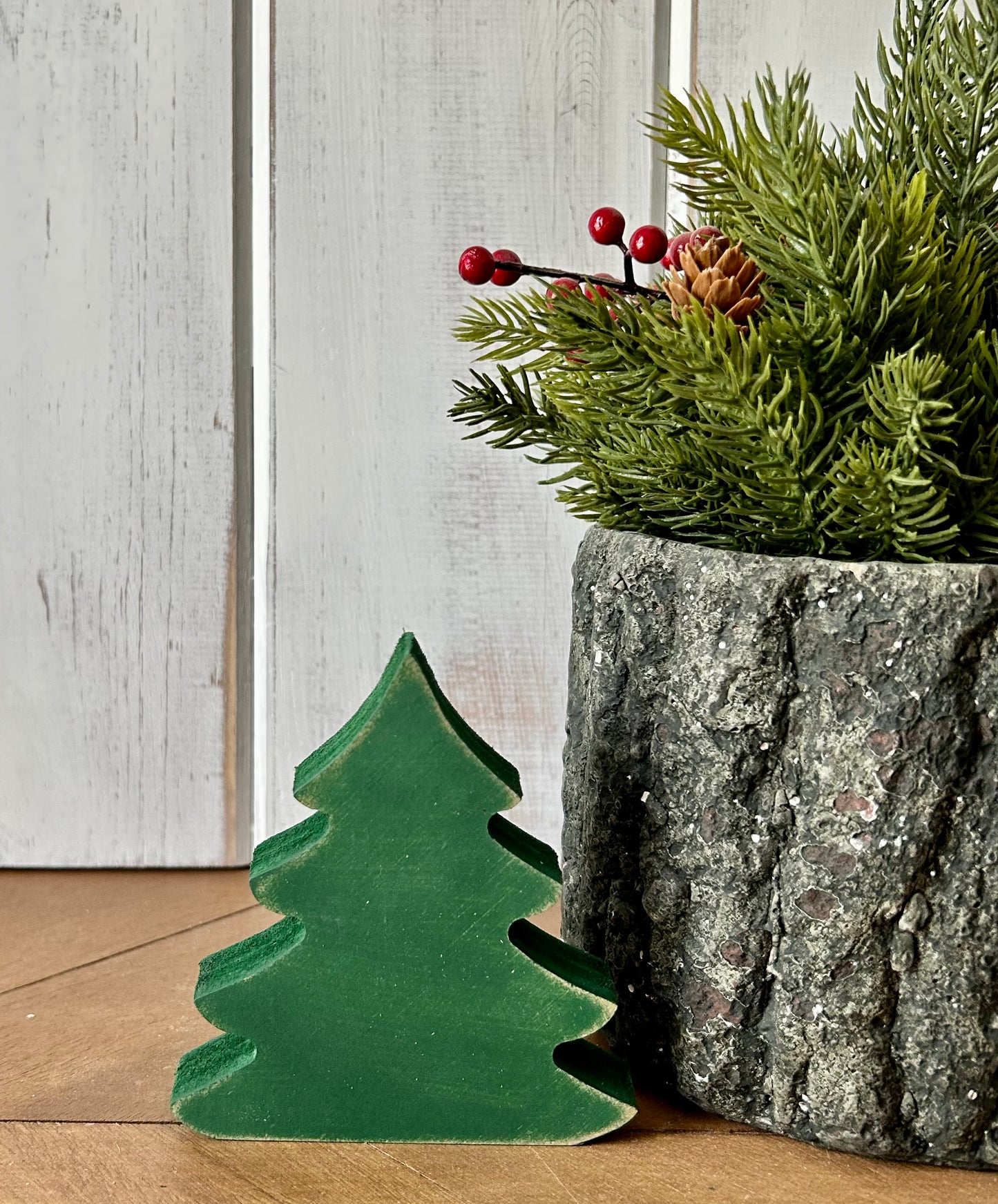 Primitive Wood Christmas Tree Sitters - Original Style