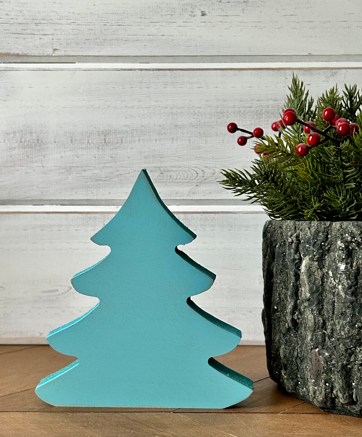 Primitive Wood Christmas Tree Sitters - Original Style