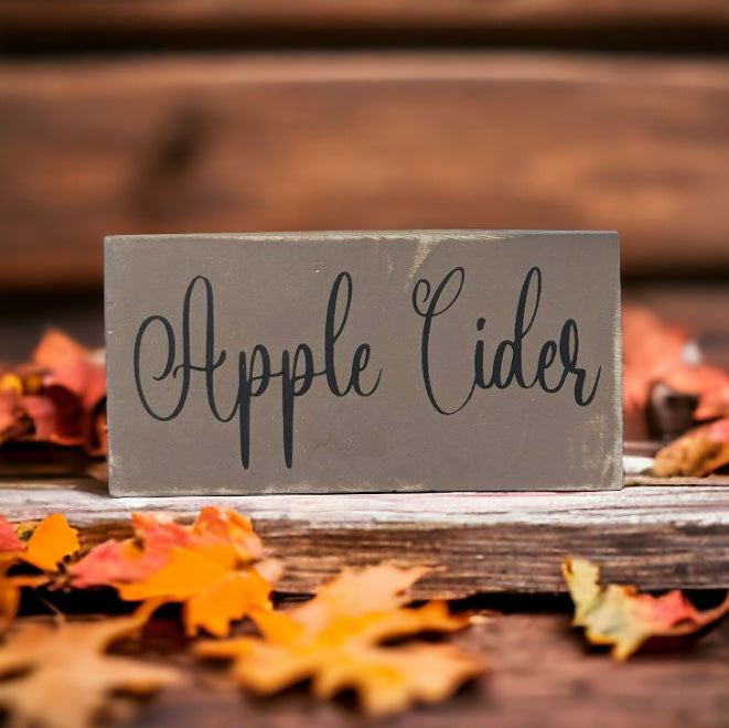 Primitive/Rustic Apple Cider Shelf Sitter