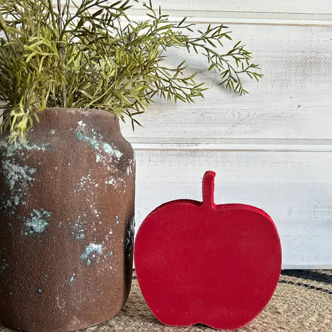 mdf wood red apple