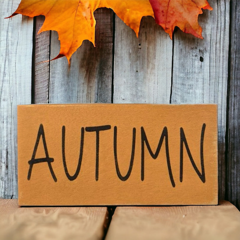 Primitive/Rustic Autumn Shelf Sitter