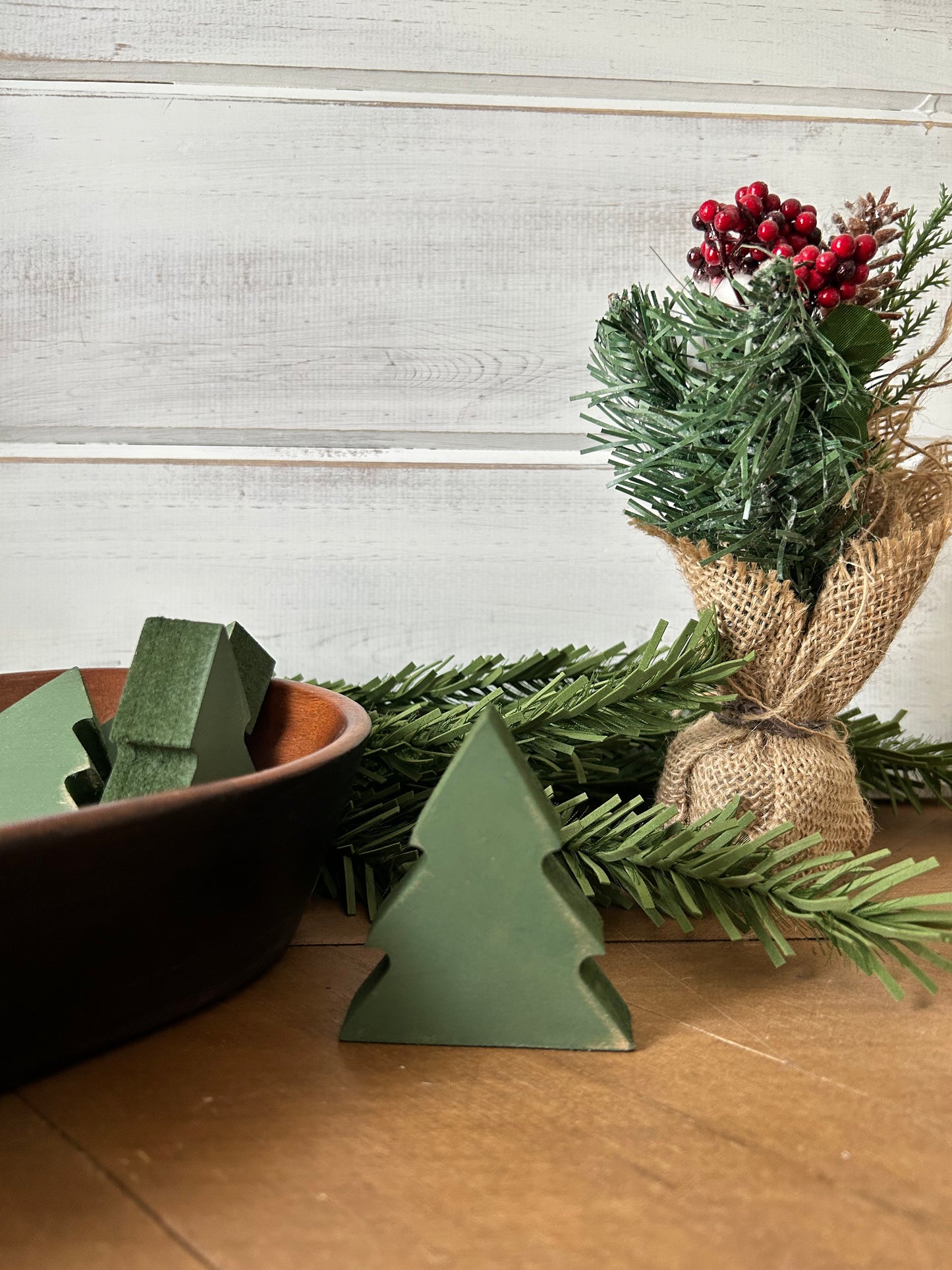 small wood Christmas tree