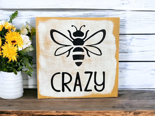 Bee - Rustic Wood Shelf Sitters