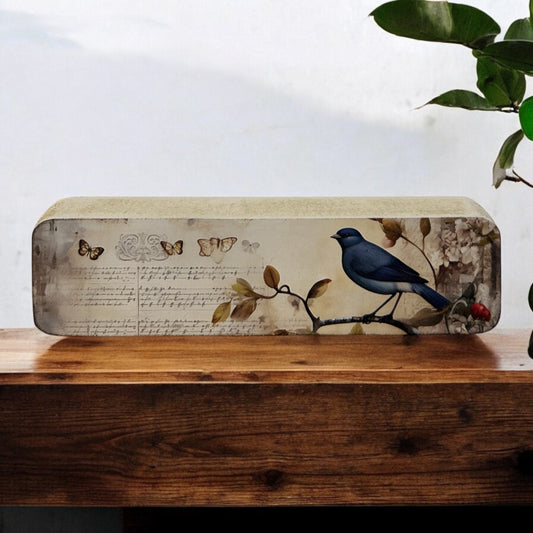 Blue Bird Sign - Rustic Wood Spring Bird Decor Sign