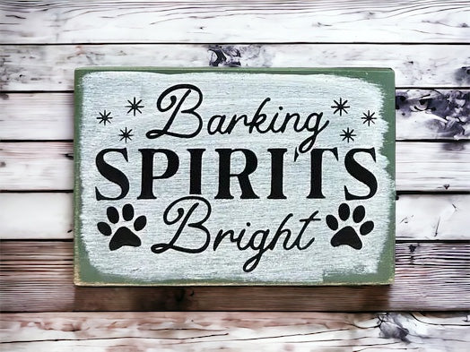 Christmas dog sign