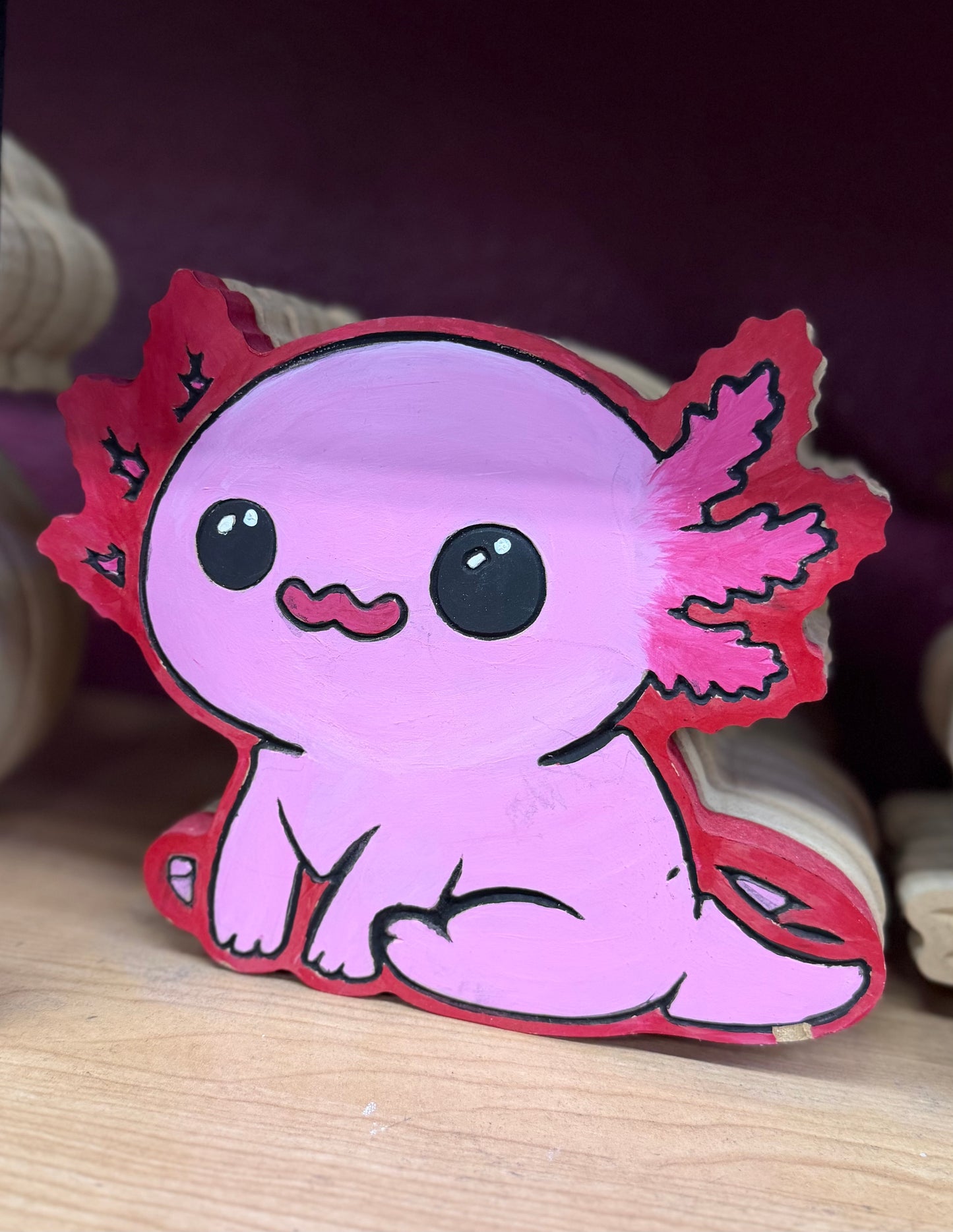 DIY Wood Axolotl