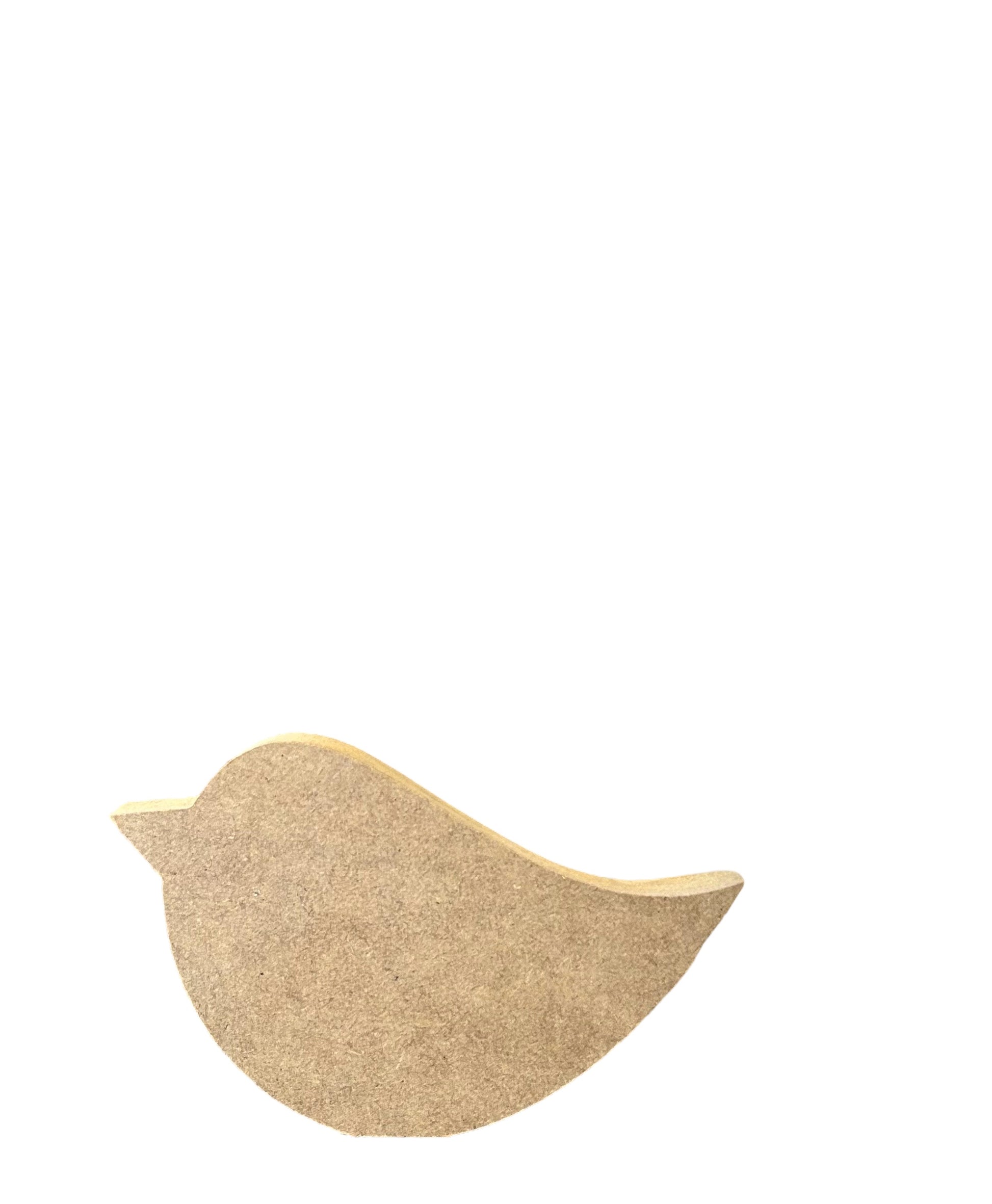Unfinished wood bird