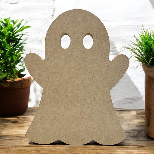 DIY Wood Ghost with Arms