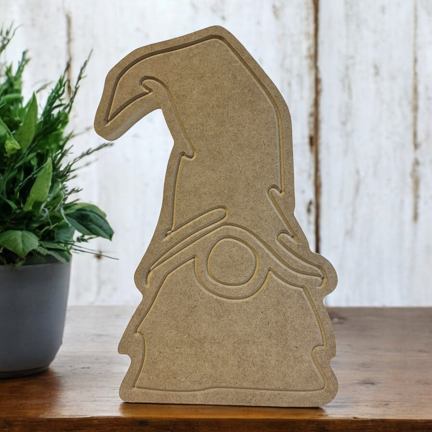 DIY Wood Carved Gnome
