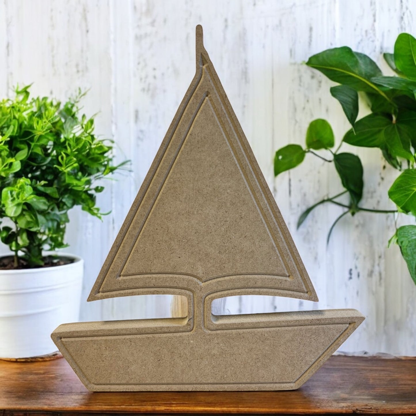 DIY Wood Carved Sailboat