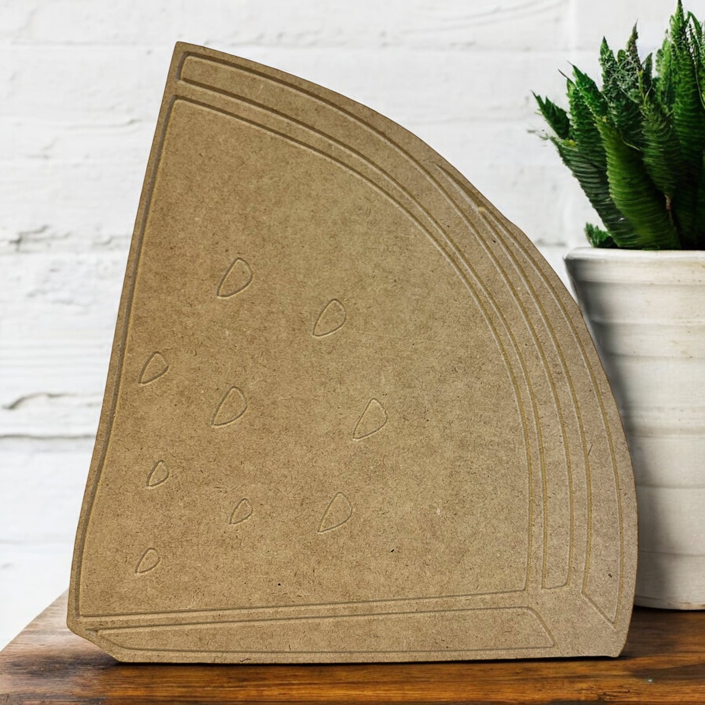 DIY Wood Carved Watermelon Slice