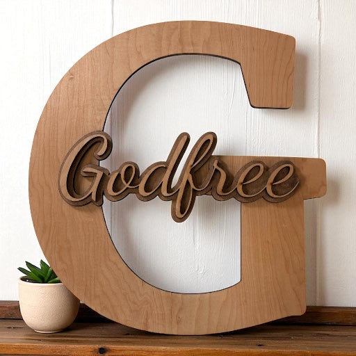 Custom Monogram Name Wood Sign