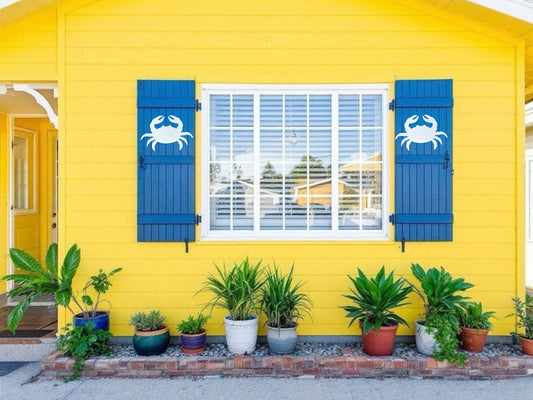 PVC Outdoor Shutter Decorations - Crab