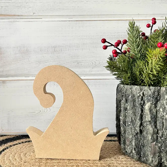 Primitive Wood Elf Hat Shelf Sitter