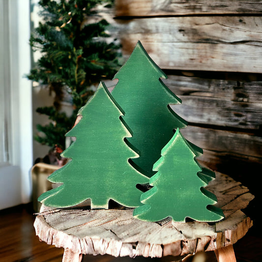 Primitive/Rustic Wood Christmas/Winter Tree - Fluffy Style