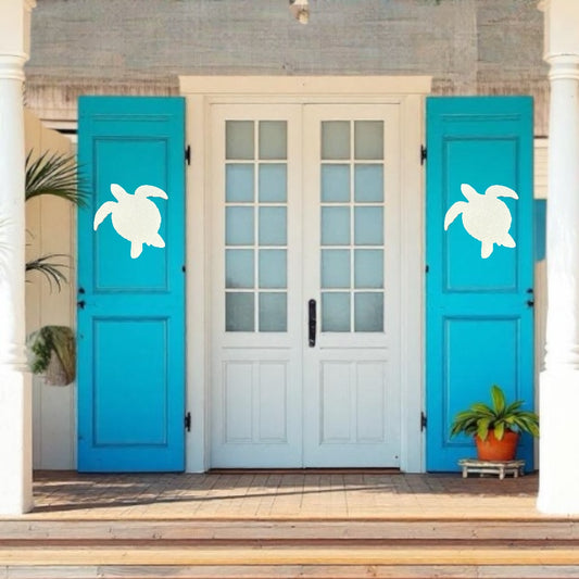 PVC Outdoor Shutter Decorations - Sea Turtle