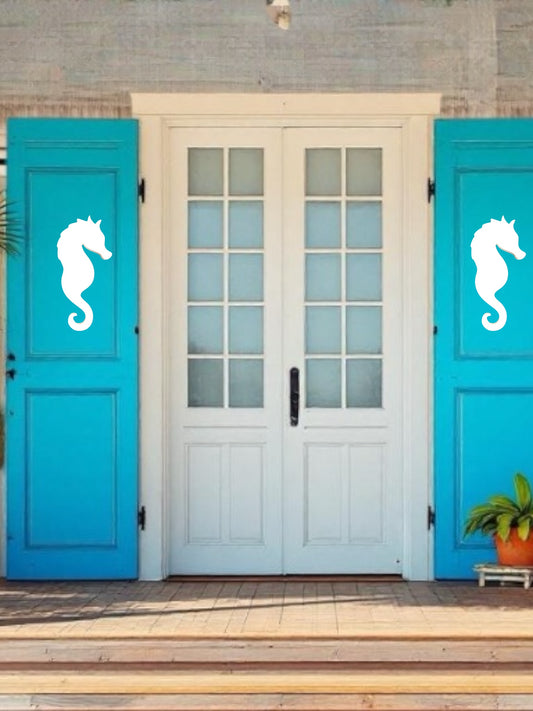 PVC Outdoor Shutter Decorations - Seahorse