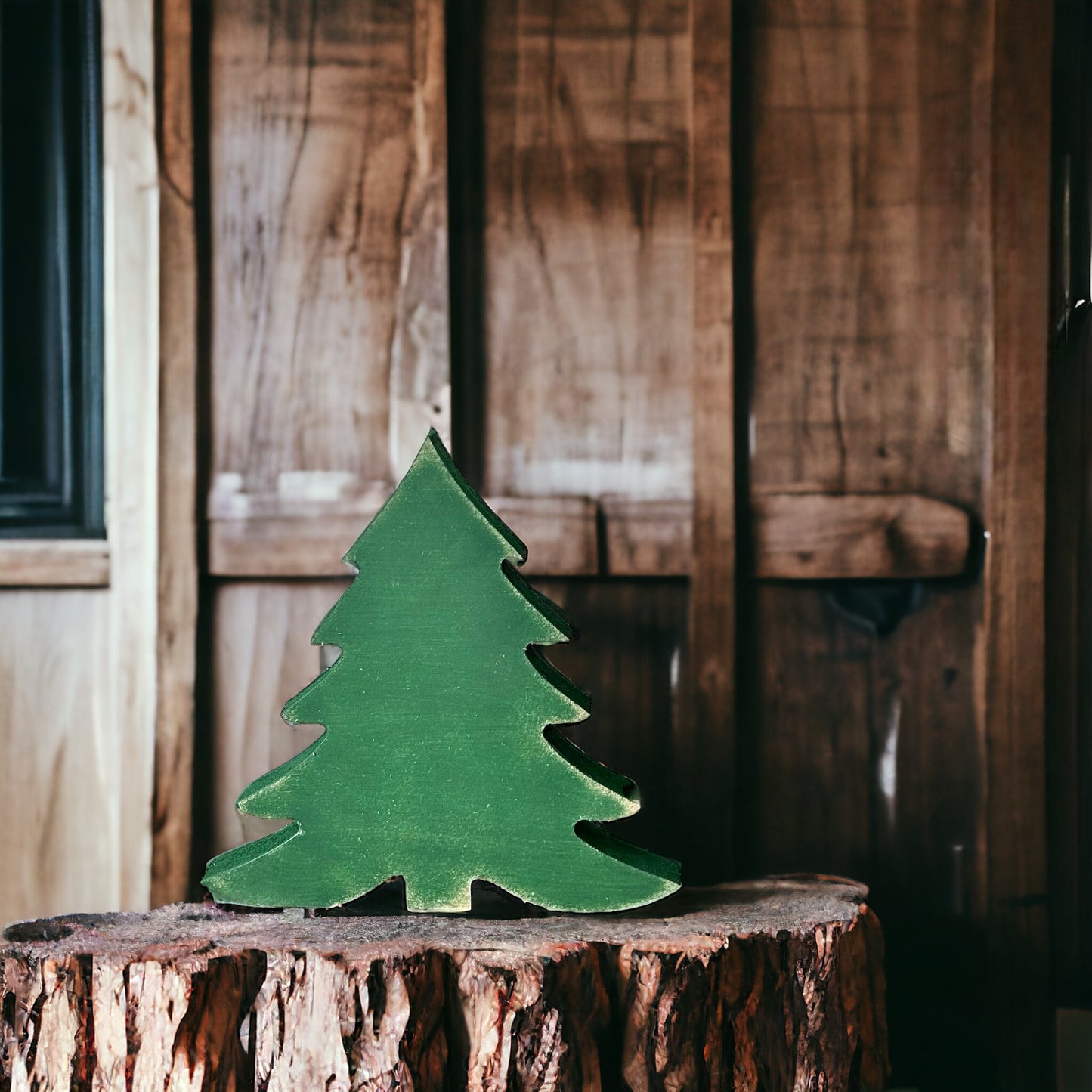 Primitive/Rustic Wood Christmas/Winter Tree - Fluffy Style