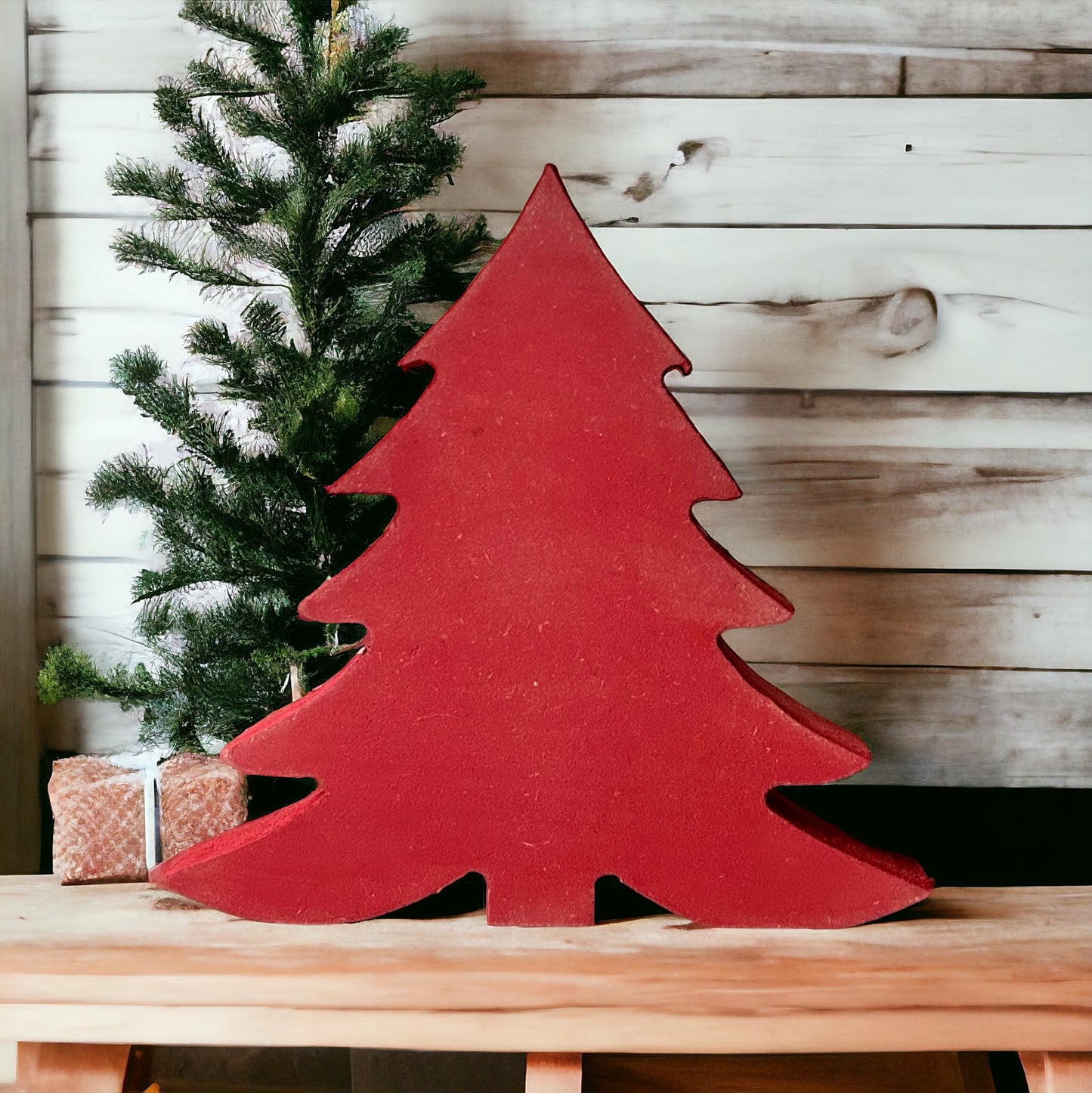 Primitive/Rustic Wood Christmas/Winter Tree - Fluffy Style