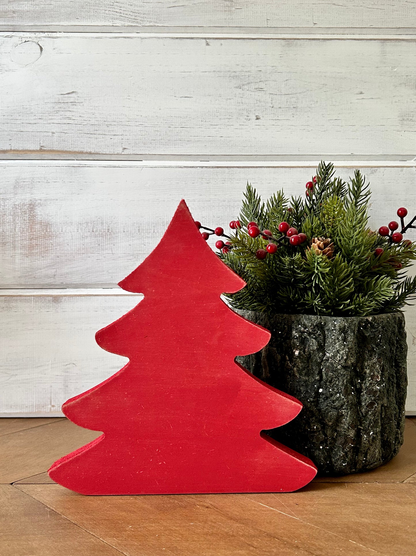 Primitive Wood Christmas Tree Sitters - Original Style