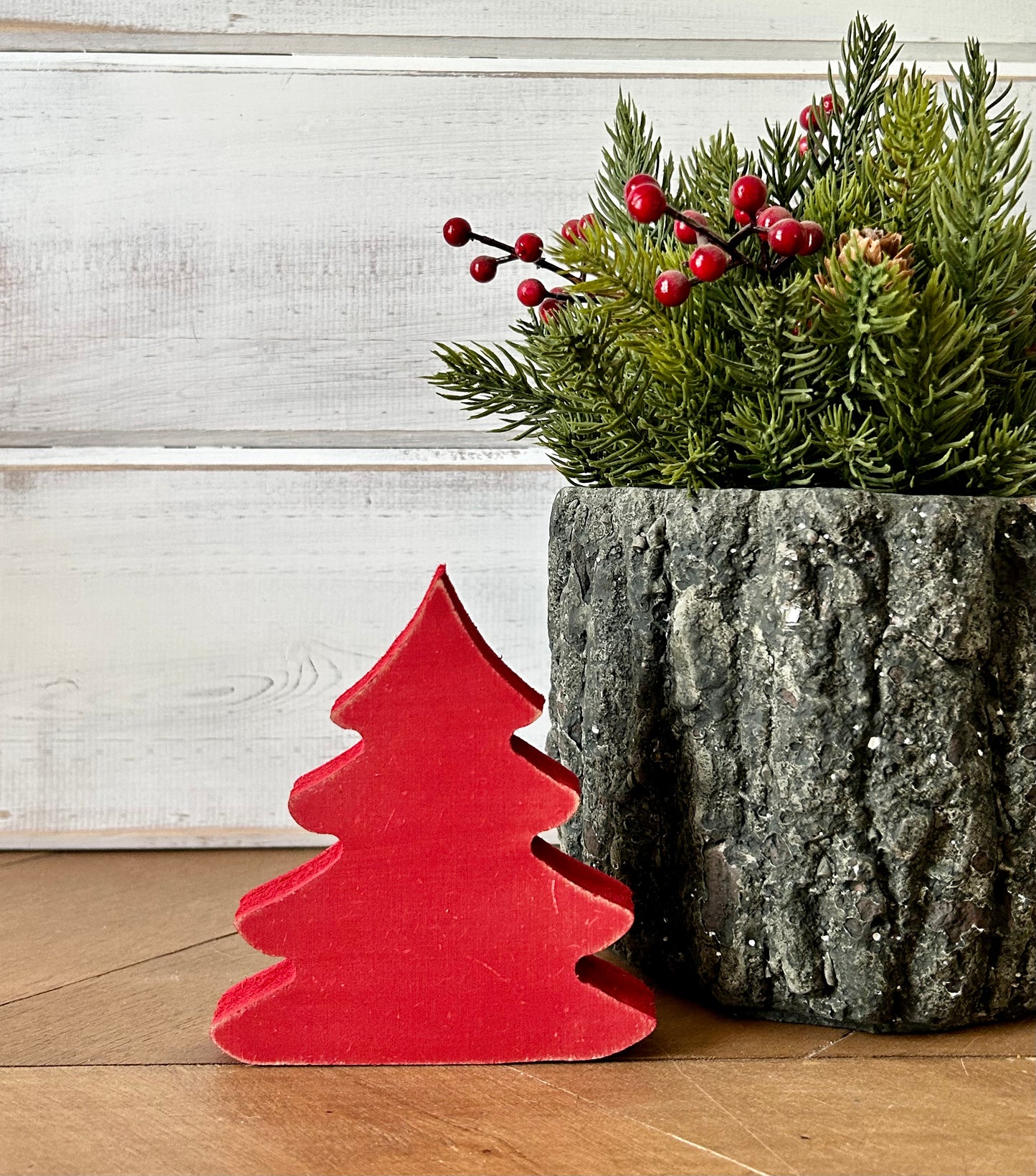 Primitive Wood Christmas Tree Sitters - Original Style