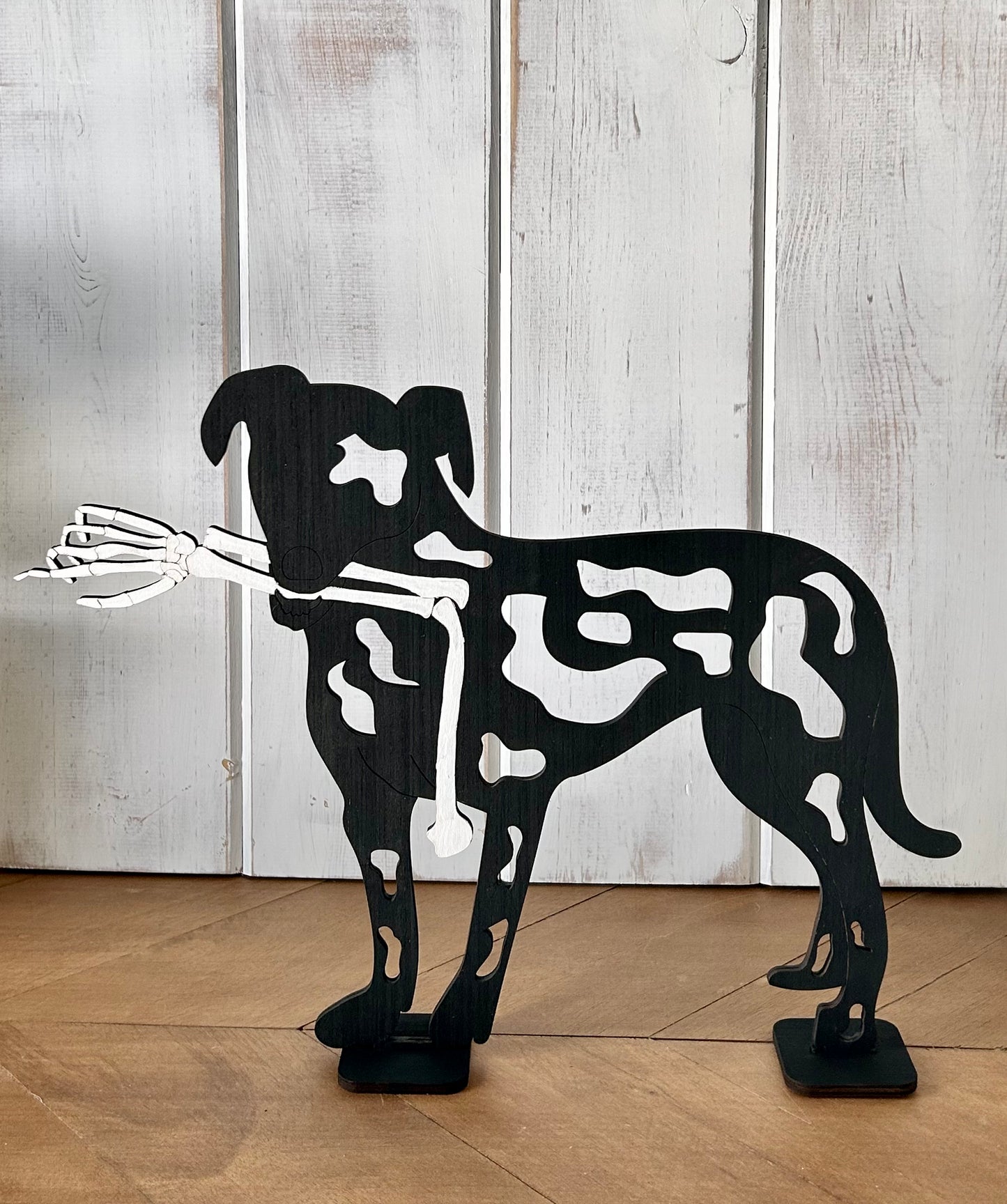 Wood halloween dog