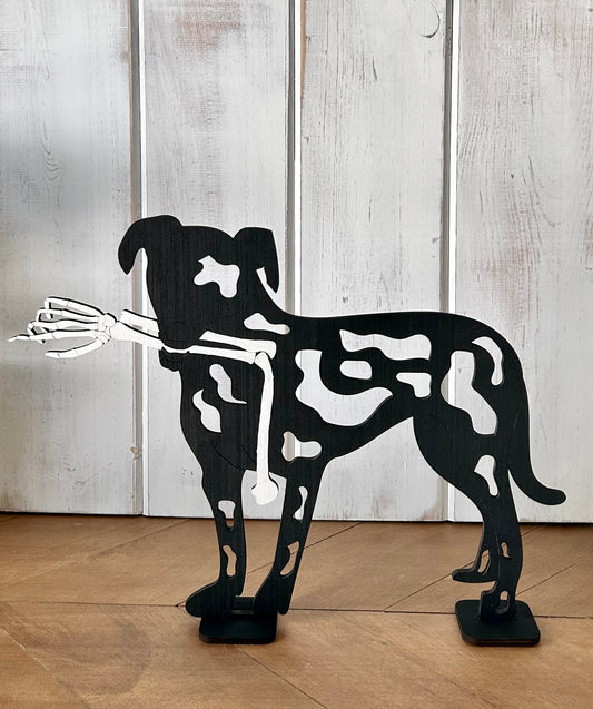 Wood halloween dog