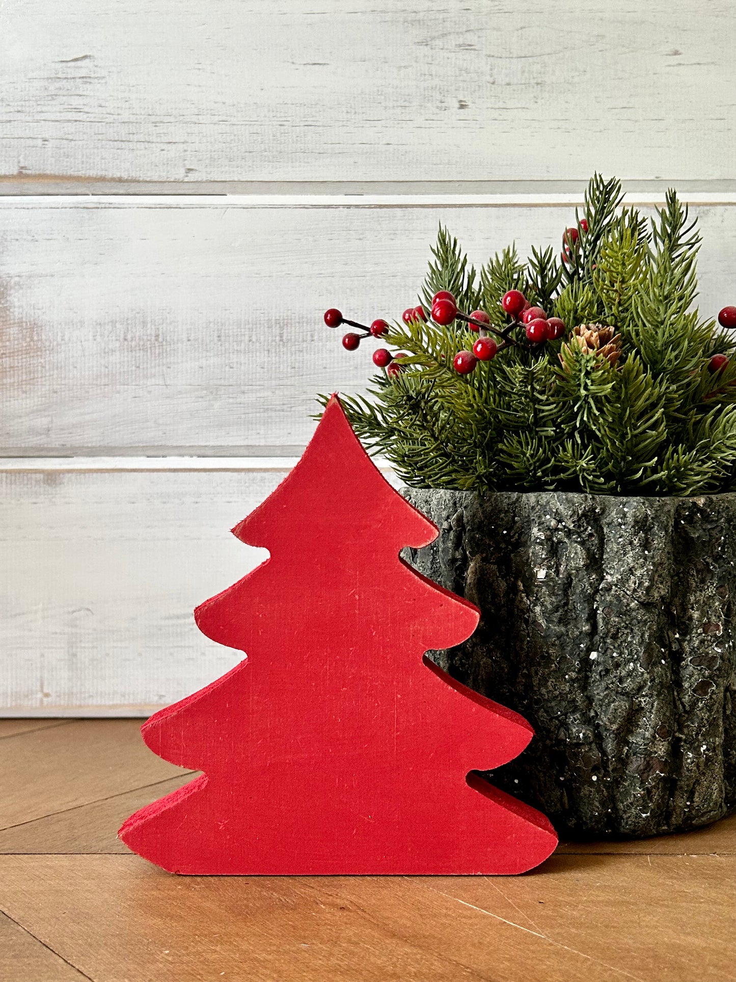 Primitive Wood Christmas Tree Sitters - Original Style