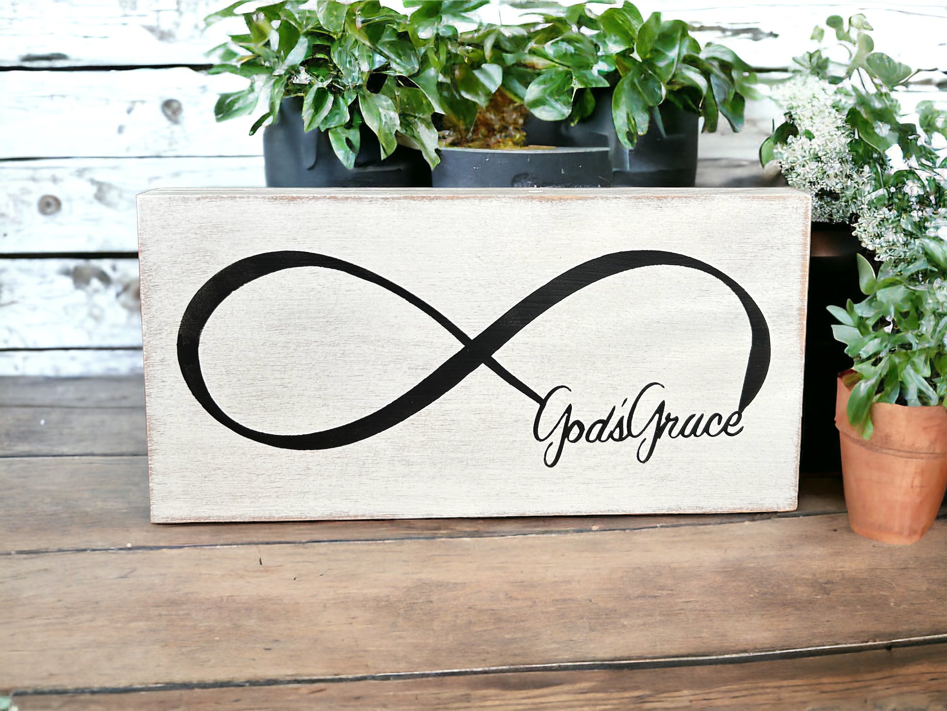 "Gods grace" wood sign