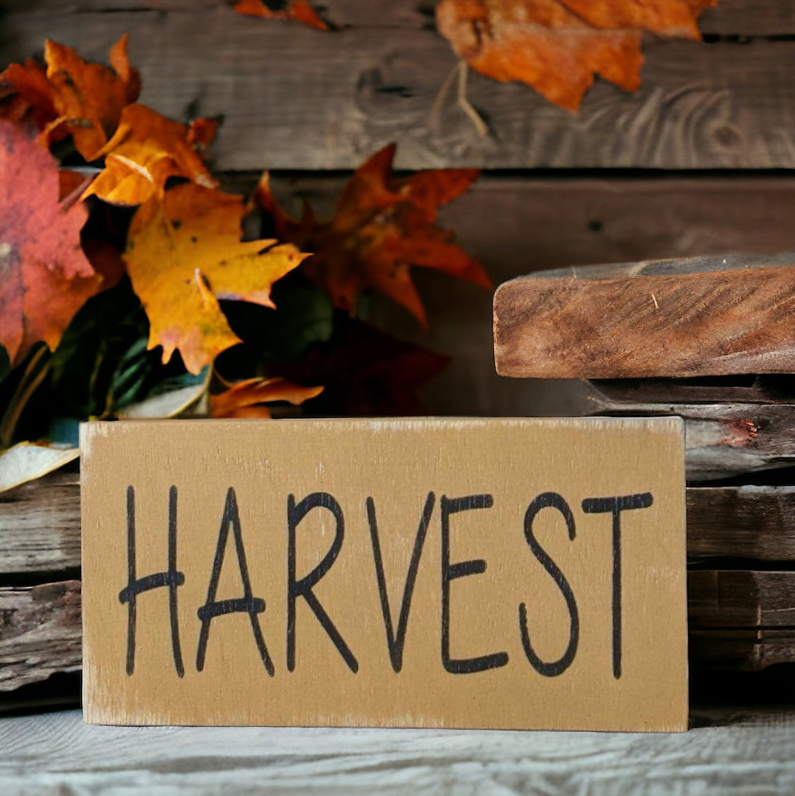 Primitive/Rustic Harvest Shelf Sitter