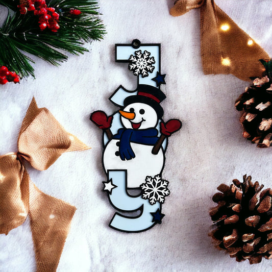 "Joy" layered christmas sign