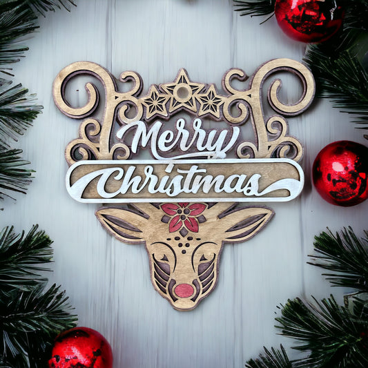 "Merry Christmas" wood sign