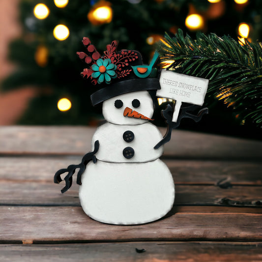 Wooden Snowman