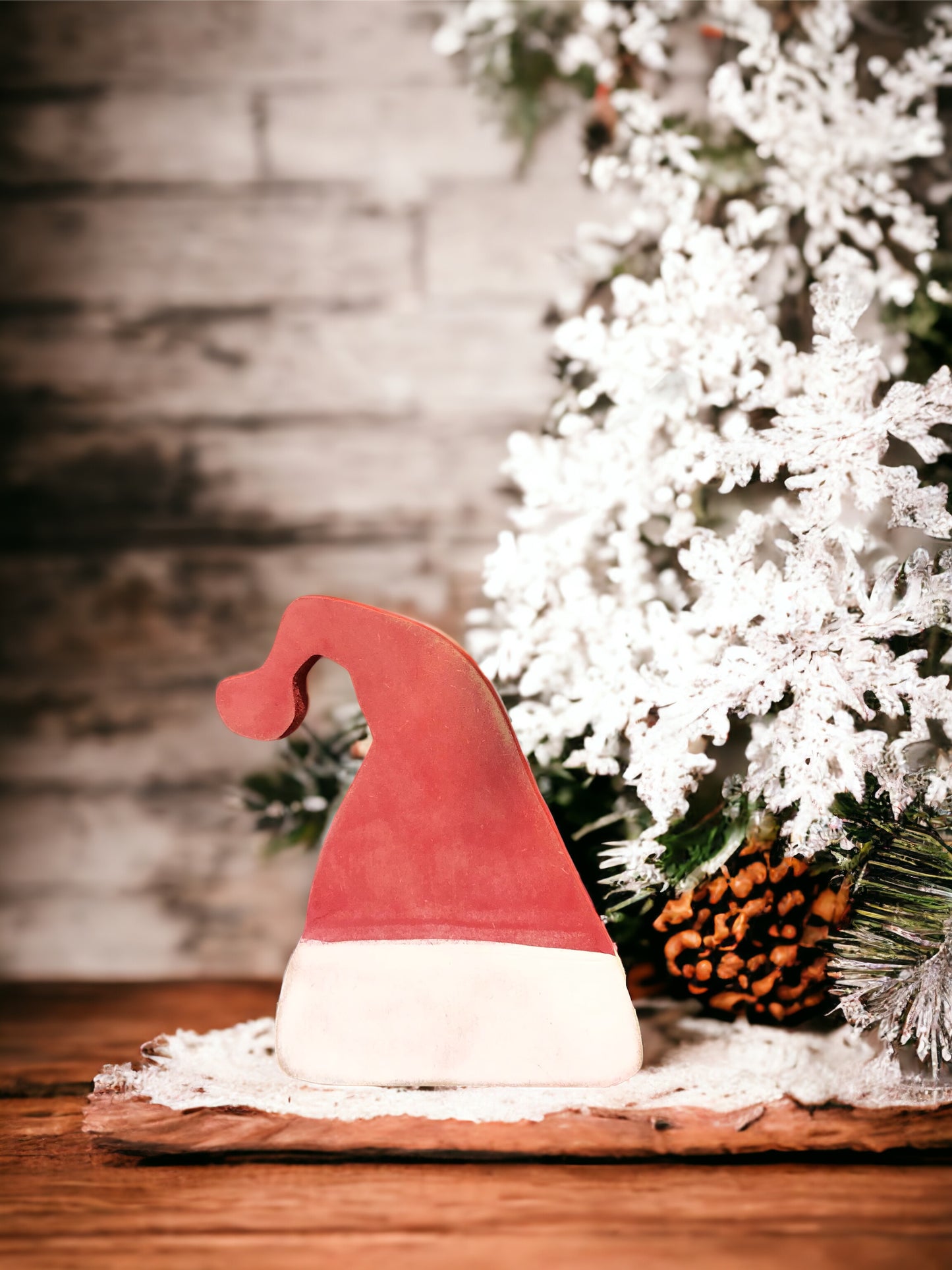 Wood Santa hat