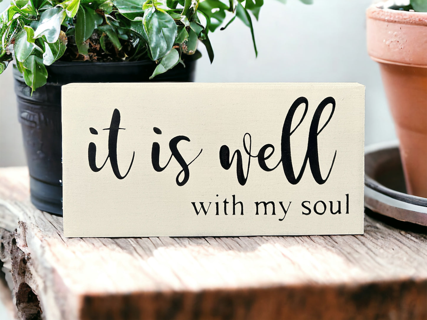 It is Well With My Soul - Rustic Wood Sign