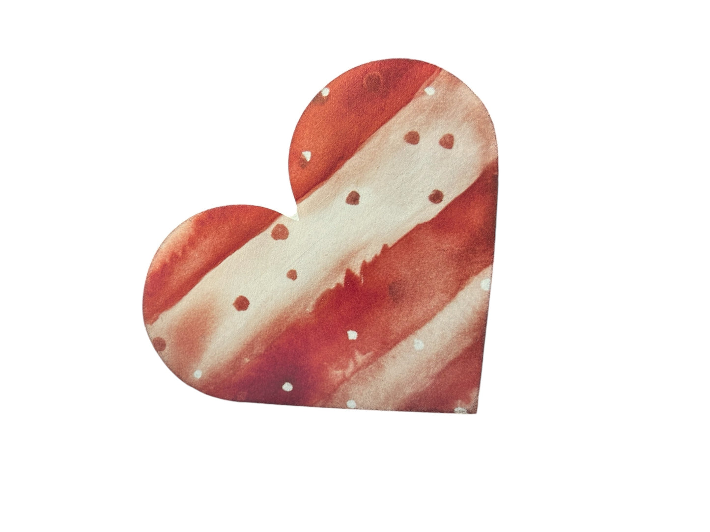 Wood Valentine’s Day Side Laying Hearts - Primitive/Country