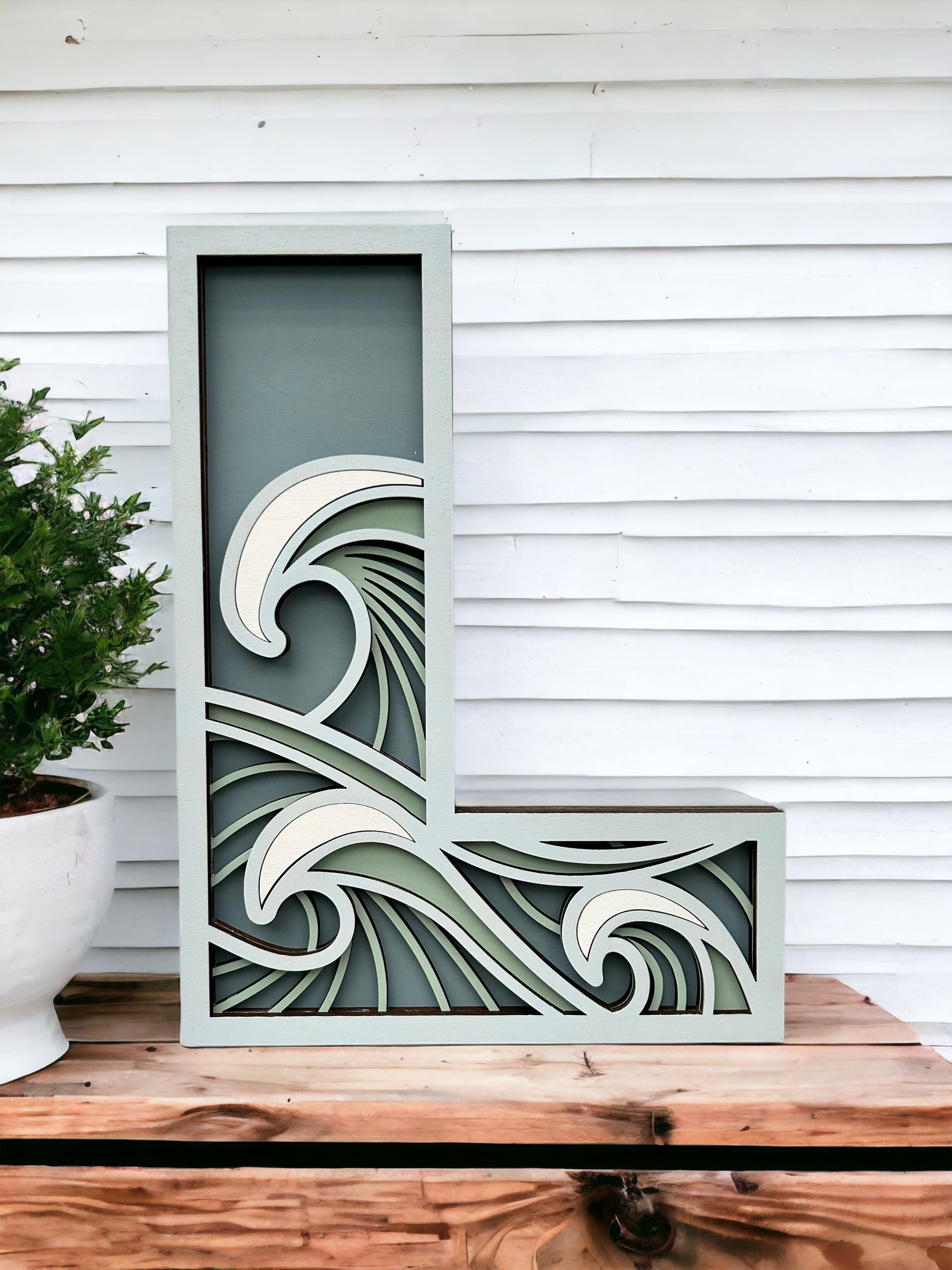 Layered wood "L"