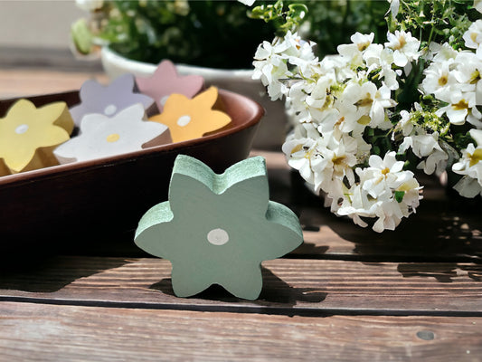 Primitive/Rustic MINI Wood Flowers Bowl Fillers - set of 3
