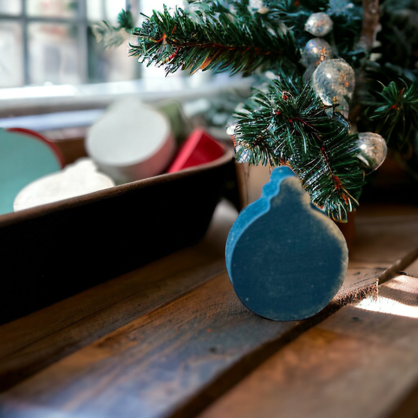Primitive/Rustic Wood MINI Ornament Holiday Bowl Fillers